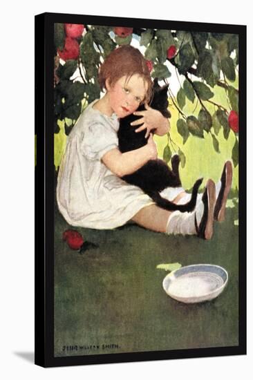 I Love Little Pussy-Jessie Willcox-Smith-Stretched Canvas