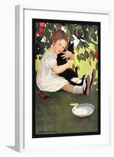 I Love Little Pussy-Jessie Willcox-Smith-Framed Art Print