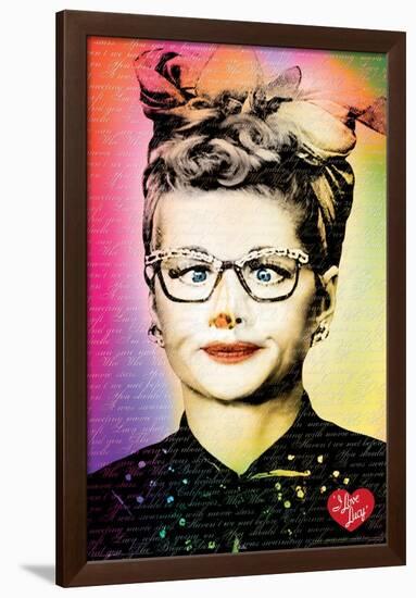 I Love Lucy Text-null-Framed Poster