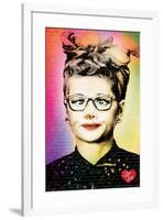 I Love Lucy Text-null-Framed Poster