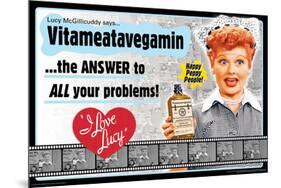 I Love Lucy- Vitameatavegamin-null-Mounted Poster