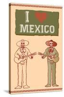 I Love Mexico-null-Stretched Canvas