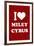 I Love Miley Cyrus (Red) TV-null-Framed Art Print