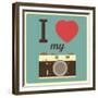 I Love My Camera-AnnaKukhmar-Framed Premium Giclee Print