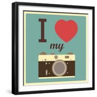 I Love My Camera-AnnaKukhmar-Framed Premium Giclee Print