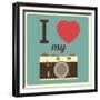 I Love My Camera-AnnaKukhmar-Framed Premium Giclee Print