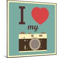 I Love My Camera-AnnaKukhmar-Mounted Premium Giclee Print