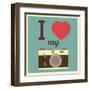 I Love My Camera-AnnaKukhmar-Framed Art Print