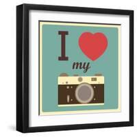I Love My Camera-AnnaKukhmar-Framed Art Print