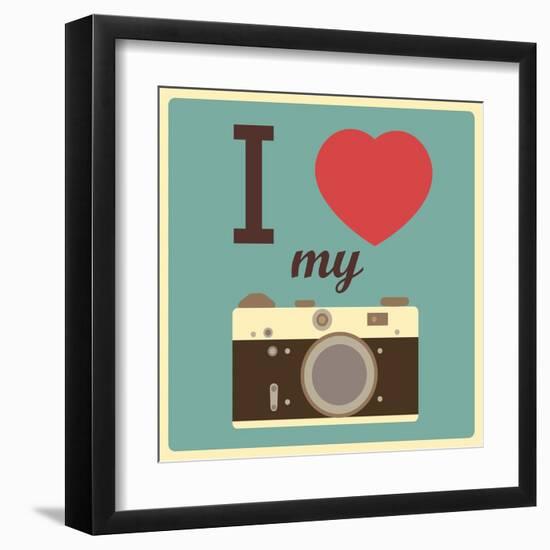 I Love My Camera-AnnaKukhmar-Framed Art Print