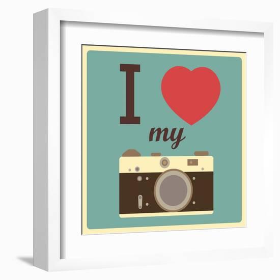 I Love My Camera-AnnaKukhmar-Framed Art Print