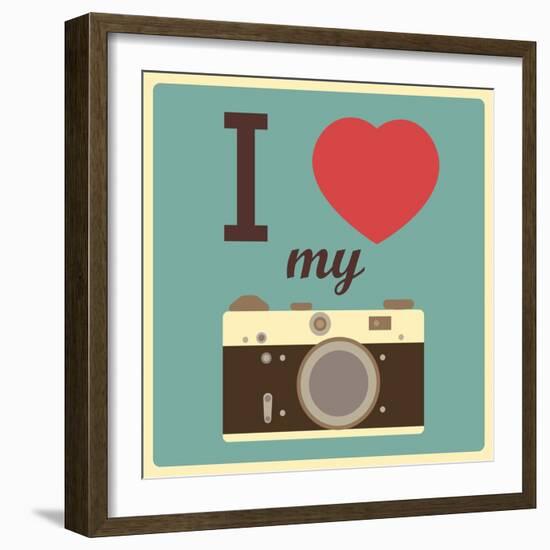 I Love My Camera-AnnaKukhmar-Framed Art Print