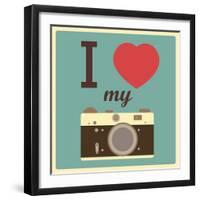 I Love My Camera-AnnaKukhmar-Framed Art Print