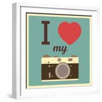 I Love My Camera-AnnaKukhmar-Framed Art Print