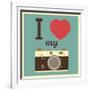 I Love My Camera-AnnaKukhmar-Framed Art Print