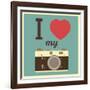 I Love My Camera-AnnaKukhmar-Framed Art Print