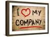 I Love My Company-Krasimira Nevenova-Framed Art Print