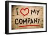 I Love My Company-Krasimira Nevenova-Framed Art Print