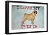 I Love My Pug I-Ryan Fowler-Framed Art Print