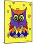 I Love Owls-Sartoris ART-Mounted Giclee Print