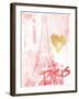 I Love Paris Blush-OnRei-Framed Art Print