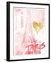 I Love Paris Blush-OnRei-Framed Art Print