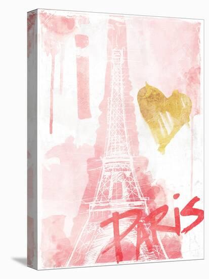 I Love Paris Blush-OnRei-Stretched Canvas