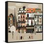 I Love Paris Print Design-Lavandaart-Framed Stretched Canvas