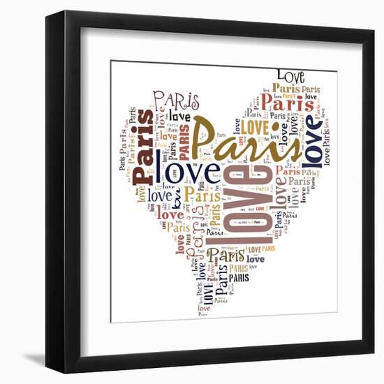 I Love Paris!-alanuster-Framed Art Print