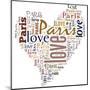 I Love Paris!-alanuster-Mounted Art Print