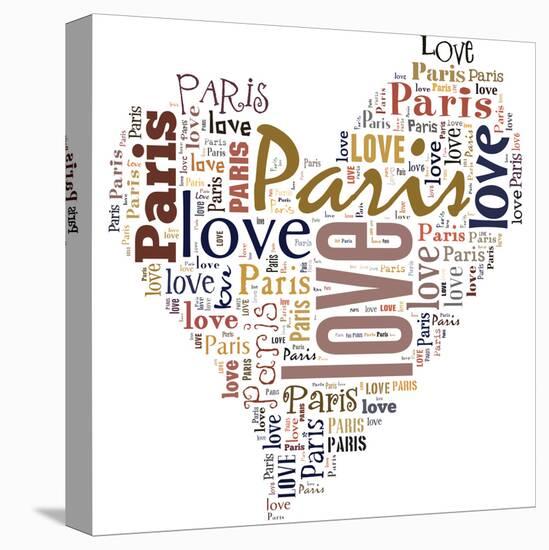 I Love Paris!-alanuster-Stretched Canvas
