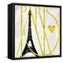 I Love Paris-Color Bakery-Framed Stretched Canvas