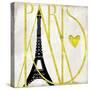 I Love Paris-Color Bakery-Stretched Canvas