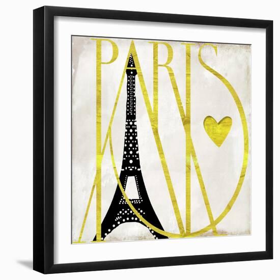 I Love Paris-Color Bakery-Framed Giclee Print