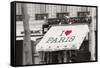 I Love Paris-Cora Niele-Framed Stretched Canvas