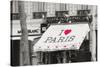 I Love Paris-Cora Niele-Stretched Canvas