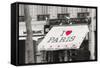 I Love Paris-Cora Niele-Framed Stretched Canvas