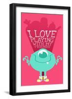 I Love Playing With My Friends-Milli Villa-Framed Art Print