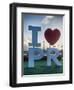 I love Puerto Rico Sign in San Juan Harbor-George Oze-Framed Premium Photographic Print