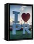 I love Puerto Rico Sign in San Juan Harbor-George Oze-Framed Stretched Canvas