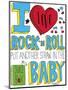 I love Rock n Roll-Elizabeth Caldwell-Mounted Giclee Print