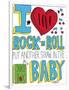 I love Rock n Roll-Elizabeth Caldwell-Framed Giclee Print