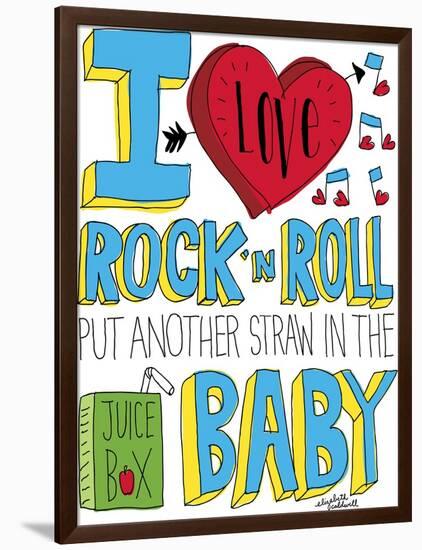 I love Rock n Roll-Elizabeth Caldwell-Framed Giclee Print