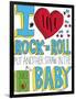 I love Rock n Roll-Elizabeth Caldwell-Framed Giclee Print