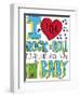 I love Rock n Roll-Elizabeth Caldwell-Framed Premium Giclee Print