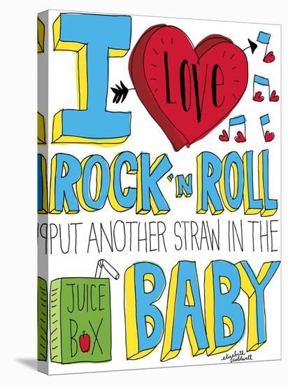 I love Rock n Roll-Elizabeth Caldwell-Stretched Canvas
