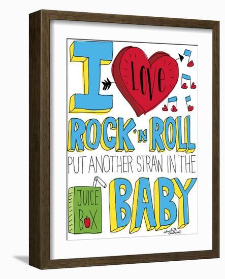 I love Rock n Roll-Elizabeth Caldwell-Framed Giclee Print