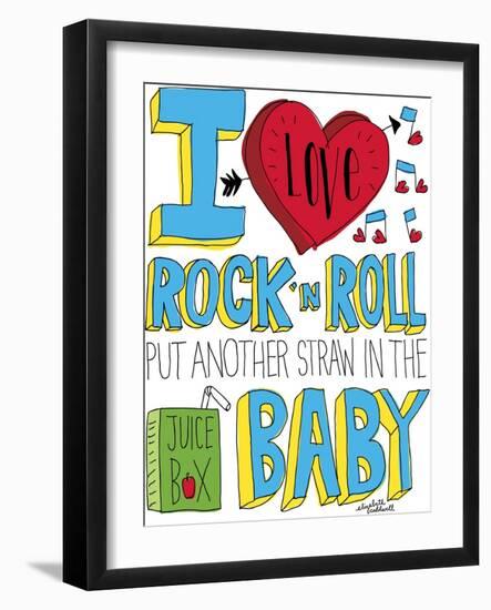 I love Rock n Roll-Elizabeth Caldwell-Framed Giclee Print