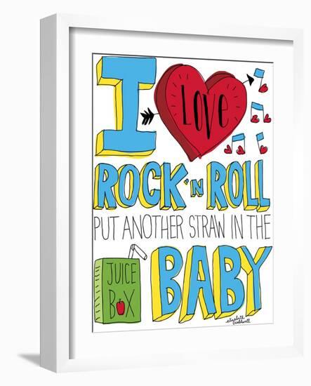 I love Rock n Roll-Elizabeth Caldwell-Framed Giclee Print