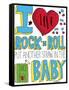 I love Rock n Roll-Elizabeth Caldwell-Framed Stretched Canvas